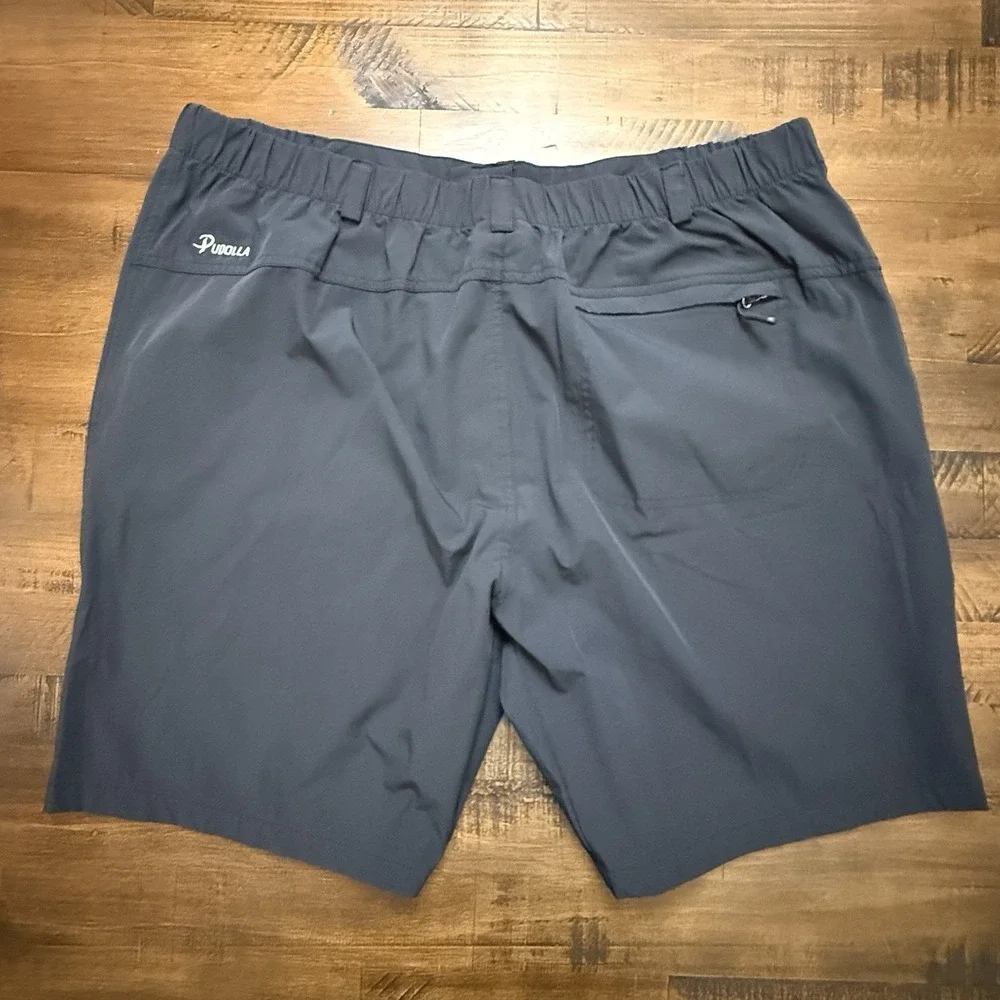 Pudolla Black Athletic Stretch Waistband Hiking Fishing Casual Shorts Men XXL 8